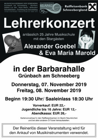 Plakat Lehrerkonzert 2019